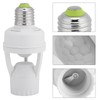 TOPINCN Motion Sensor Light Socket, E27 Motion Screw Bulb Adapter