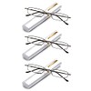 3 Packs Pocket Reading Glasses Ultra Slim Compact Readers Portable