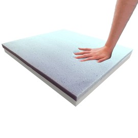 Foamma (8 Pack 2" x 20" x 20" Gel Memory Foam (High Density Base, Used for Chair Cushion Replacement, Dining Chairs, Wheelchair Seat Replacement)