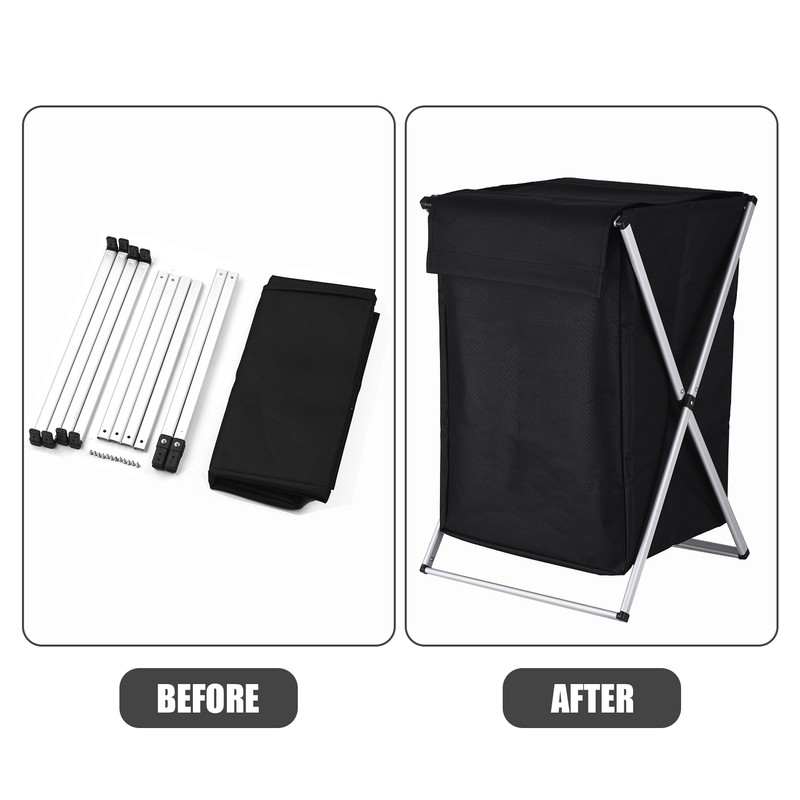 Laundry Basket Clothes Hamper Organizer Sorter Storage Foldable with Cover