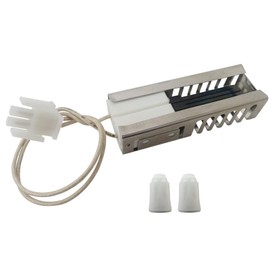 LINGSEE DG94-00520A,PS4241428 Gas Range Oven Igniter with 2 pieces Ceramic Nuts Fit for Sam-sung/G-E/Whirl-pool/Hot-point NX58H5600SS/AA, NX58K3310SS, FX710BGS/XAA