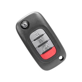 MACHSWON 4 Button Flip Car Keyless Entry Remote Control Key Fob Proximity Smart Fob CWTWB1G767 for Car for Smart Forfour 2015-2017 Fortwo 2015-2017 433MHz Chip 4A