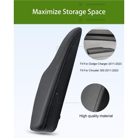 UMISHI Front Left Driver & Right Passenger Side Inner Door Armrest 1WK37DX9AB Compatible with Dodge Charger 2011-2023 & Chrysler 300 2011-2023 (Black)