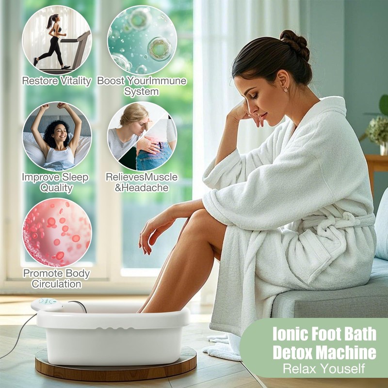 VnioLife Ionic Foot Bath Detox Machine Ion Foot Detox Spa
