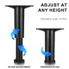 Veemoon Pack of 2 Bed Support Frames, Adjustable Bed Frame,
