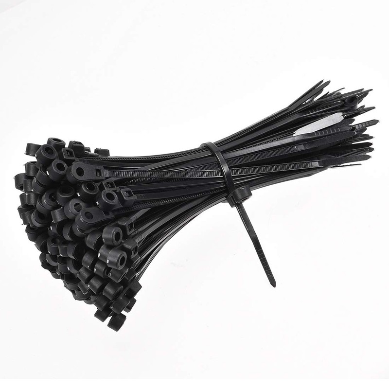 uxcell Mount Head Cable Zip Ties 4 Inch Screw Hole