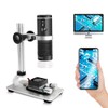 WiFi Digital Microscope for Smart Phone Mac Windows, Cainda HD