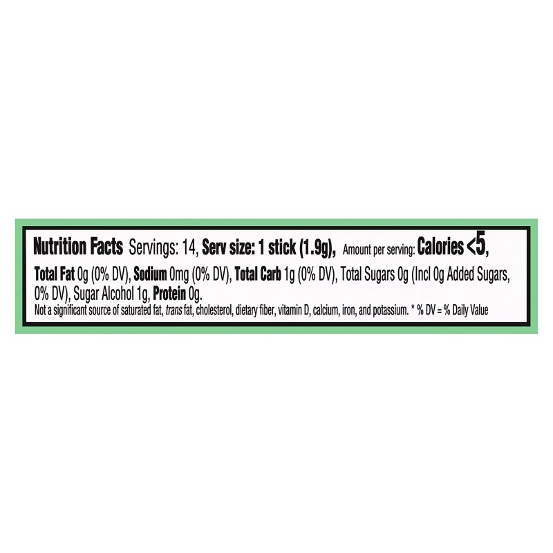 Trident Purely Spearmint Sugar Free Gum 12 Packs 14 Pieces