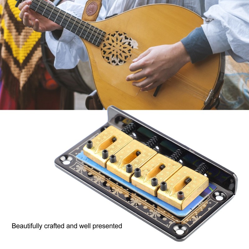 Guitar Fixed Bridge Electric Bass Hardtail Saddle Bridge Tool Metal