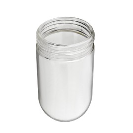Aspen Creative 23532-60-1, Vapor Proof Clear Glass Threaded Neck Shade, Suitable for Outdoor Use in Wet Conditions, Size: 3-3/8" D x 6-7/8" H