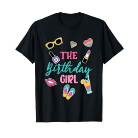 The Birthday Girl Spa Theme Matching Family Party T-Shirt