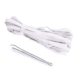 AHPYEUHK Elastic Band Sewing 6 m Elastic Band Wide 10 mm White Trouser Elastic Band Wide Elastic Band Elastic Band for DIY Crafts Sewing Accessories