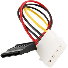 JacobsParts IDE/Molex/IP4/4-pin to SATA Power 15-pin Connector Converter Adapter Cable