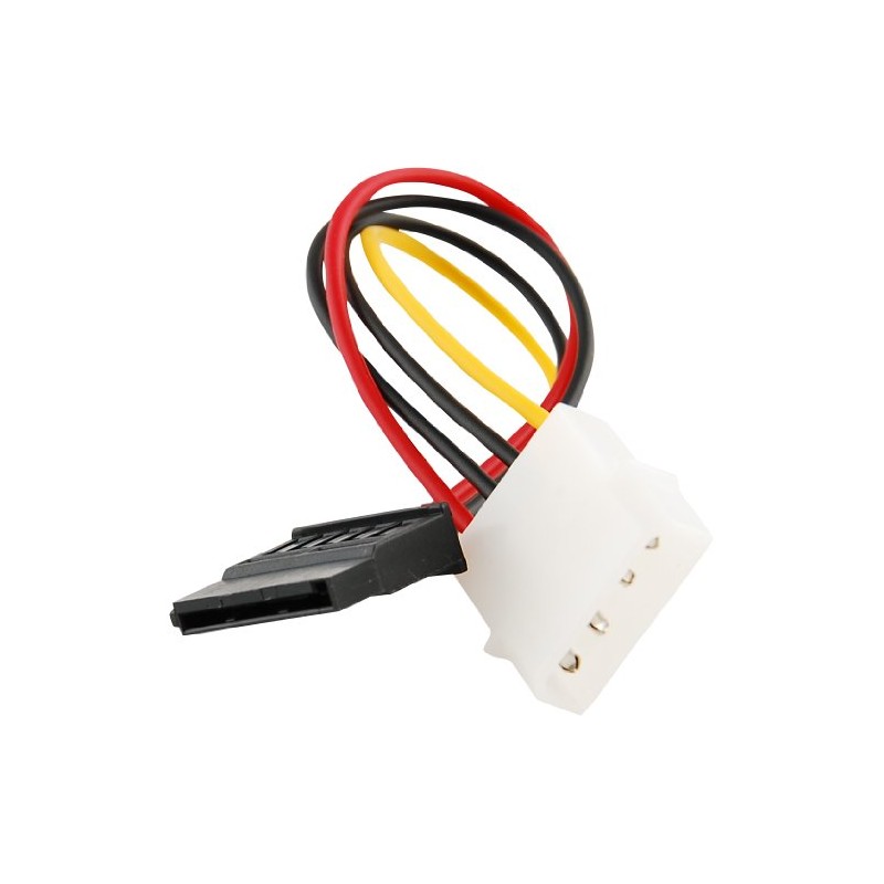 JacobsParts IDE/Molex/IP4/4-pin to SATA Power 15-pin Connector Converter Adapter Cable
