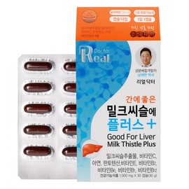 Real Doctor Milk Thistle Plus, good for the liver, 30 tablets, 1 piece / 리얼닥터 간에 좋은 밀크씨슬에 플러스, 30정, 1개
