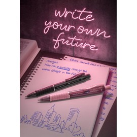 Faber-Castell Poly Ball View Ballpoint Pen - Rose Shadows, Pink, 145753