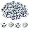 1/4-20 Serrated Flange Hex Nuts, 1/4" Hexagon Flange Nuts, 304