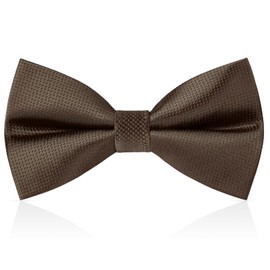 HISDERN Bow Tie Adjustable Brown Bow Ties for Men Pre-Tied Wedding Bow-tie Formal Party