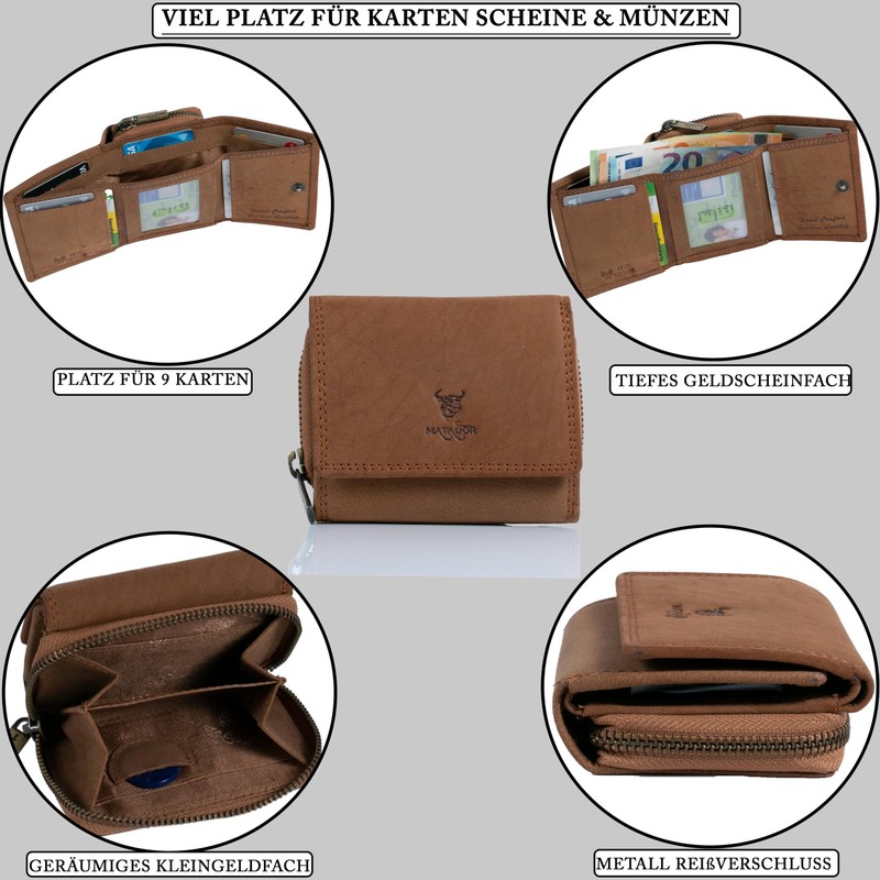 MATADOR 558 Small Wallet, Light Brown, Modern