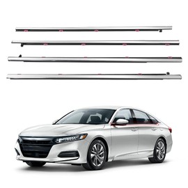 ZONFANT 4 Pcs Car Outer Door Window Moulding Trim Weatherstrip Seal Belt Compatible with Honda Vehicle 2013-2018 Accord, Replace#72410-T2A-A01 72450-T2A-A01 72910-T2A-A01 72950-T2A-A01