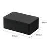 Yamazaki 5579 Wet Tissue Case, Rectangular, Black, Approx. W 6.3
