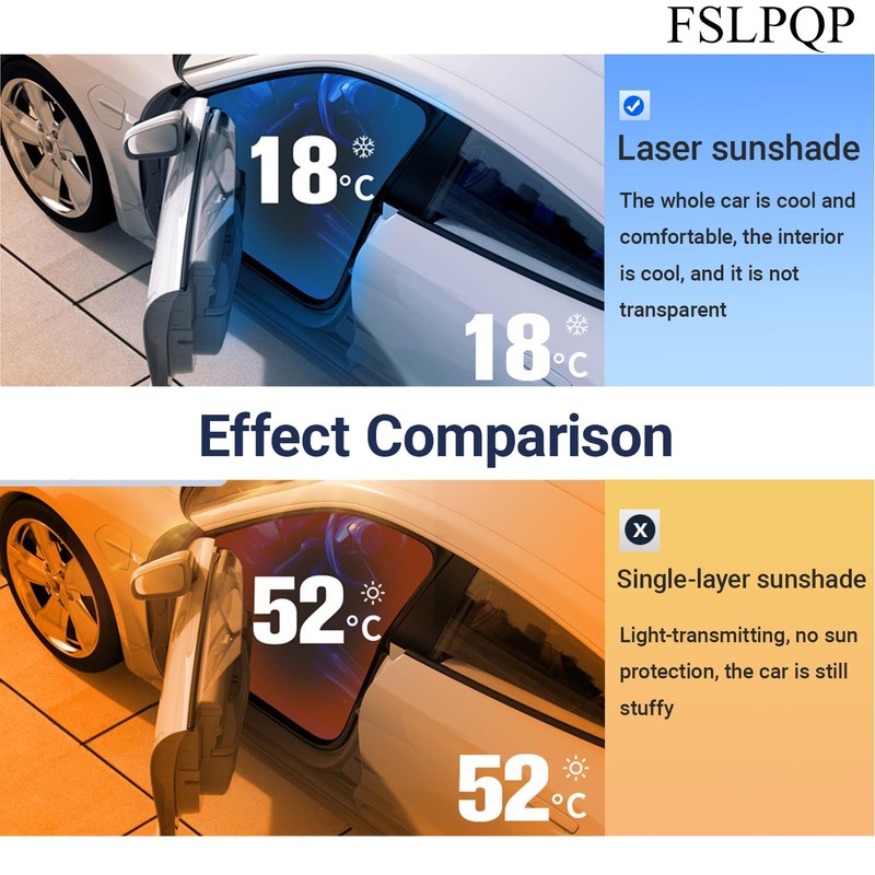 Windshield Sun Shade with Storage Pouch Keep Interior Cool, Foldable