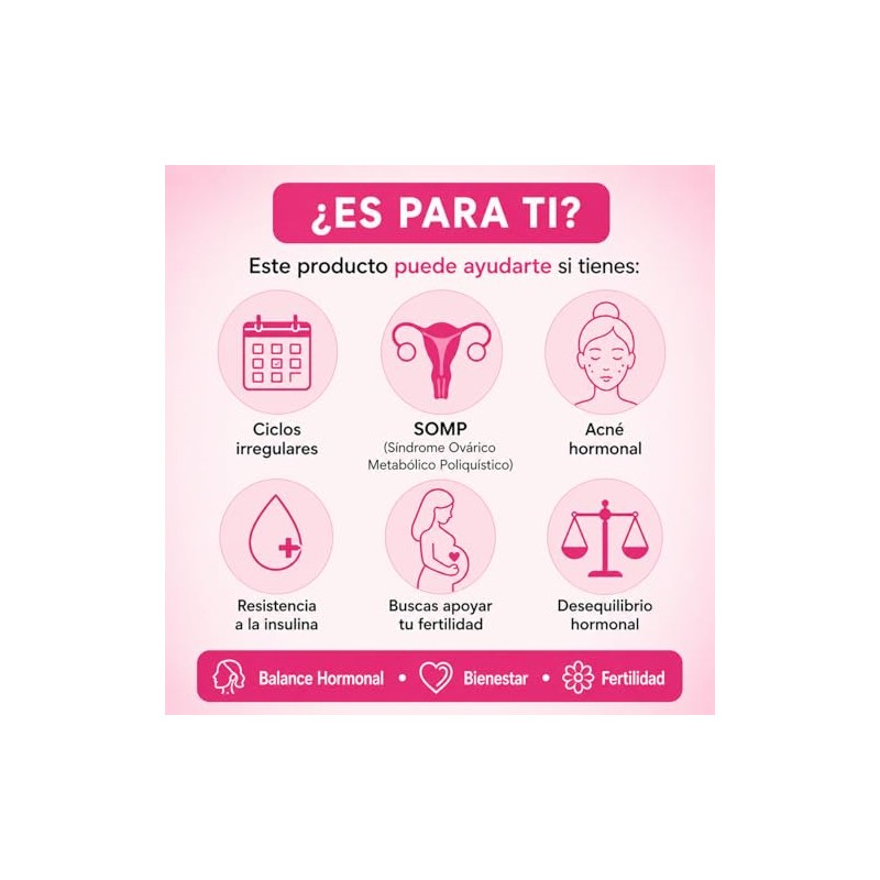 Inositol Myo Chiro Polvo Mujer Magnesio Zinc Metilfolato Vitaminas Porciones