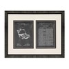 Fishing Tackle Box Patent Art Chalkboard Print in a Beveled