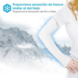 AUTOWT UV Mangas de Brazo Seda de Hielo, 3 pares Protección UV Brazo de Enfriamiento Mangas de Sol Mujeres Mangas largas de seda de hielo Bloqueador solar Cubierta de brazo con orificio para el pulgar