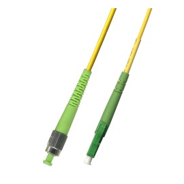 RiteAV 6M (19.68ft) OS2 FC/APC to LC/APC Fiber Optic Cable Simplex Singlemode 9/125
