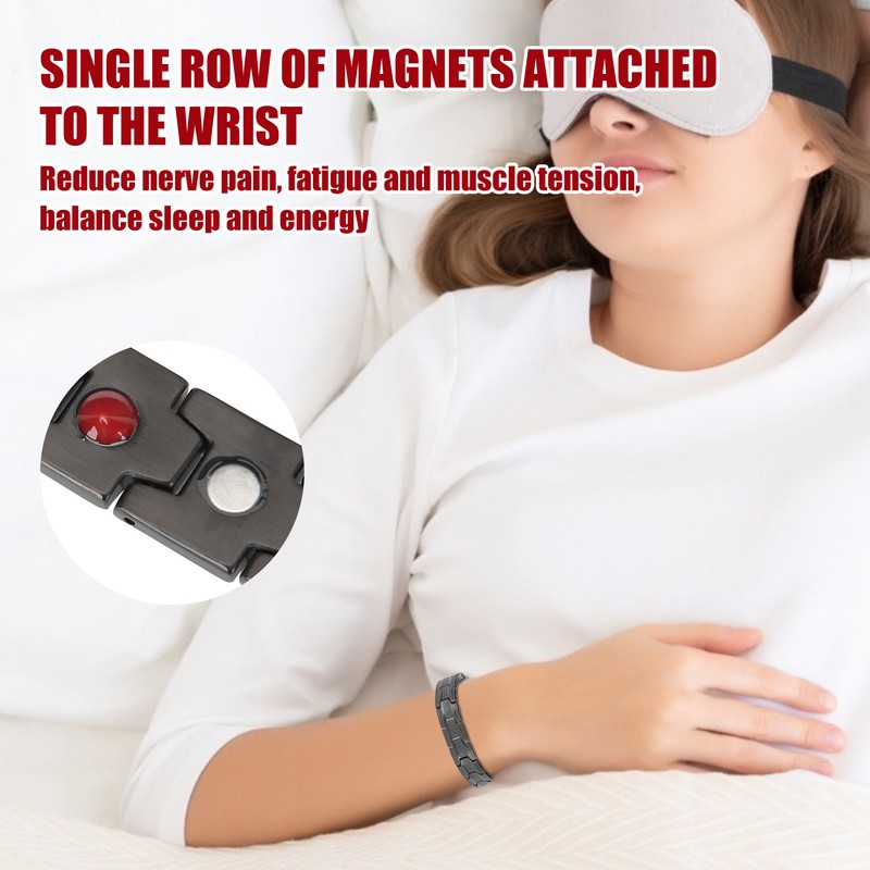 Magnet Bracelet Stainless Steel Fatigue Relive Hand Chain Unisex Health