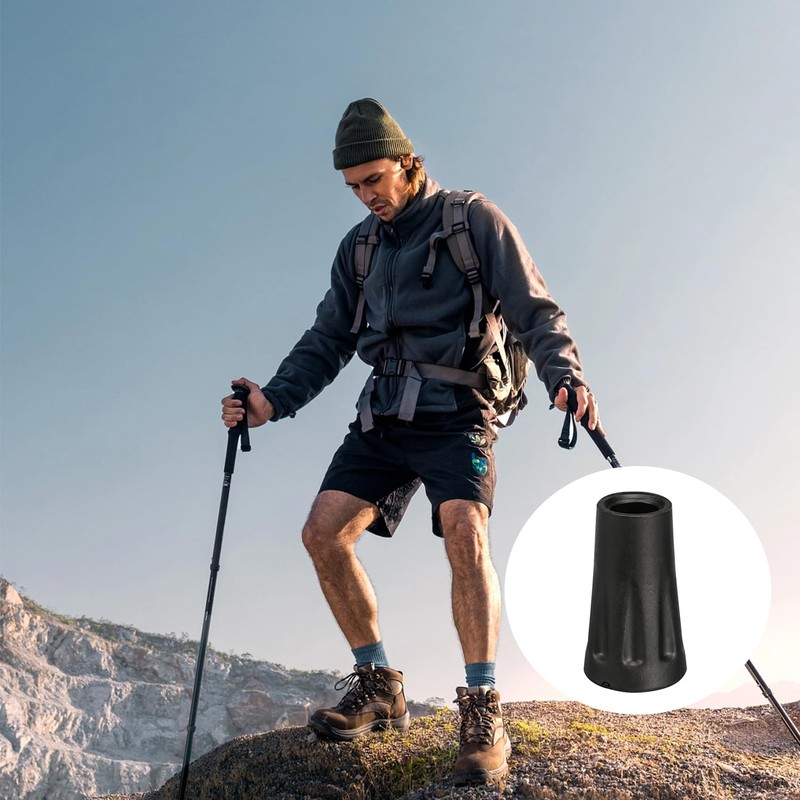 Esshogo Pack of 6 Rubber Buffer Trekking Poles, Pole Tip,