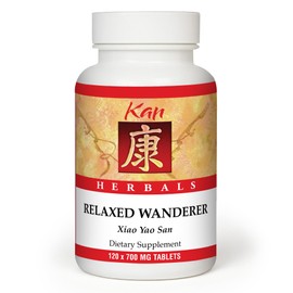 Kan Herb Company Relaxed Wanderer – Traditional Chinese Herbal Formula to Support Mood, Digestion, and Menstrual Balance, Nourishes Blood, Eases Occasional Tension and Fatigue, 120 Tablets