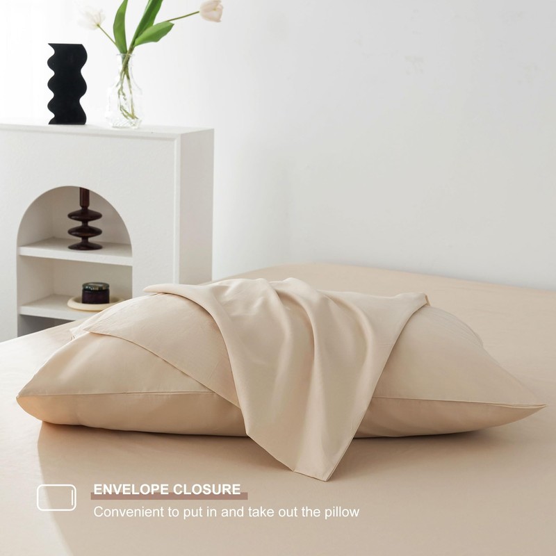 Levoo 100% Egyptian Cotton Sheets King Size Set 18"-24" Extra