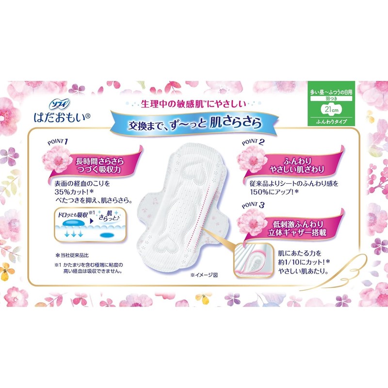 Hadamoi Soft Type for Especially Heavy Days, 9.1 inches (230