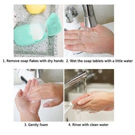 Asterin Sales Smooth Hand Wash Travel Paper Soap Strip Box || Travelling Scanted Hand Face Wash Soap Box Sheet - Multicolor