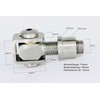 UHRIG Gate Hinge Stainless Steel M16 V2A Steel Hinge, Adjustable