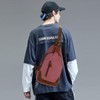 KL928 Canvas Sling Bag Crossbody Backpack Shoulder Casual Rucksack for