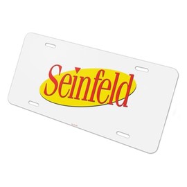 Seinfeld Logo Novelty Metal Vanity Tag License Plate