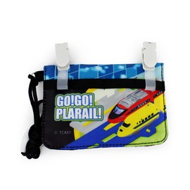 Sunart Plarail TPR-031 Mini Outing Wallet with Neck Cord, Black