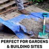 waterproof tarpaulin/builders tarp/ground sheet cover up LARGE 2m x4m