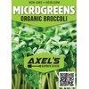 Organic Broccoli Seeds for Sprouting Microgreens – Heirloom, Non GMO