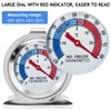 12 Pack Refrigerator Freezer Thermometer Large Dial Fridge Thermometer with