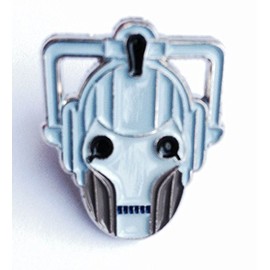 Metal Enamel Pin Badge Doctor Dr. Who Enemy Cyberman (Cyber Man Face)