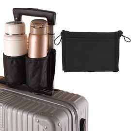 Luggage Travel Cup Holder, Free Hand Drink Caddy, Suitcase Drink Holder,Cup Holder,Fits Roll on Suitcase Handles,Suitable for Travelers, Tourist, Flight Attendants Travelers Accessories