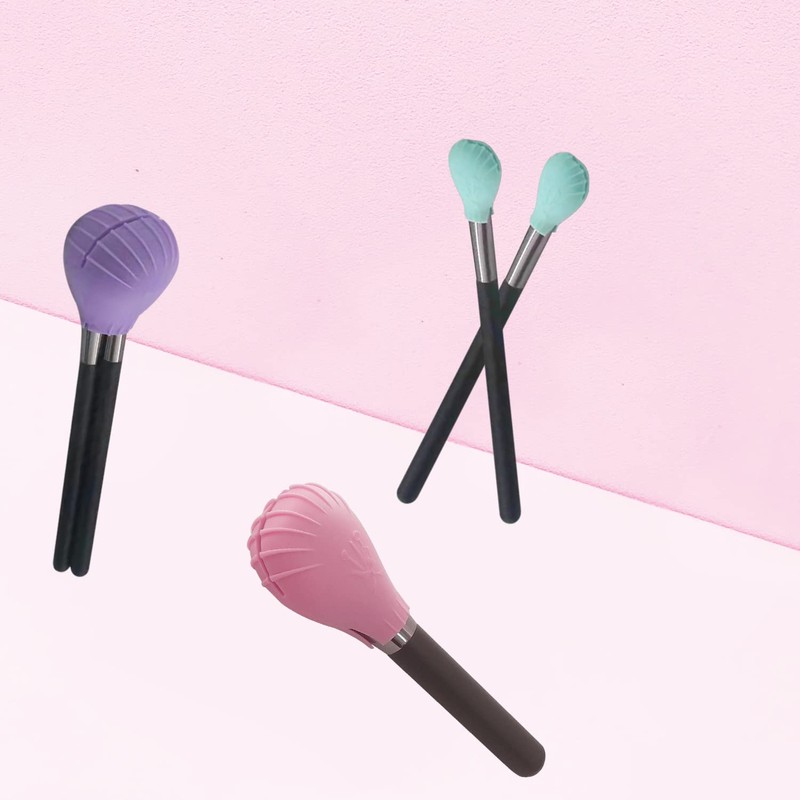 LORMAY 4 Fundas De Silicona Para Brochas De Maquillaje, Burbujas