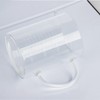 Glass Liquid Measuring Cup with Handle Lid, 350ml V-Shaped Spout