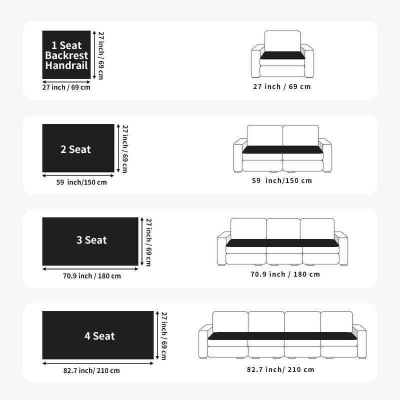 MDSASFD Sofa Couch Cover, Sofa Covers for Dogs Washable, Non-Slip