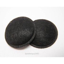 Universal Pair of 1 1/4" Felt Speaker Dust Caps -- Speaker Parts