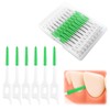 200 Pcs Portable Soft Silicone Interdental Floss Picks for Family